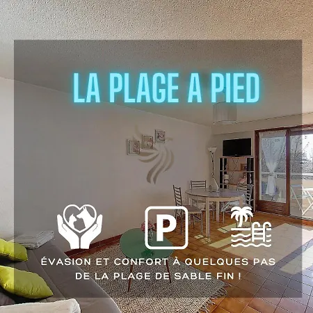 Azur, Terrace, Parking, 10min From Sea